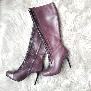 Cole Haan | Maria Sharipova Burgandy Purple Boots